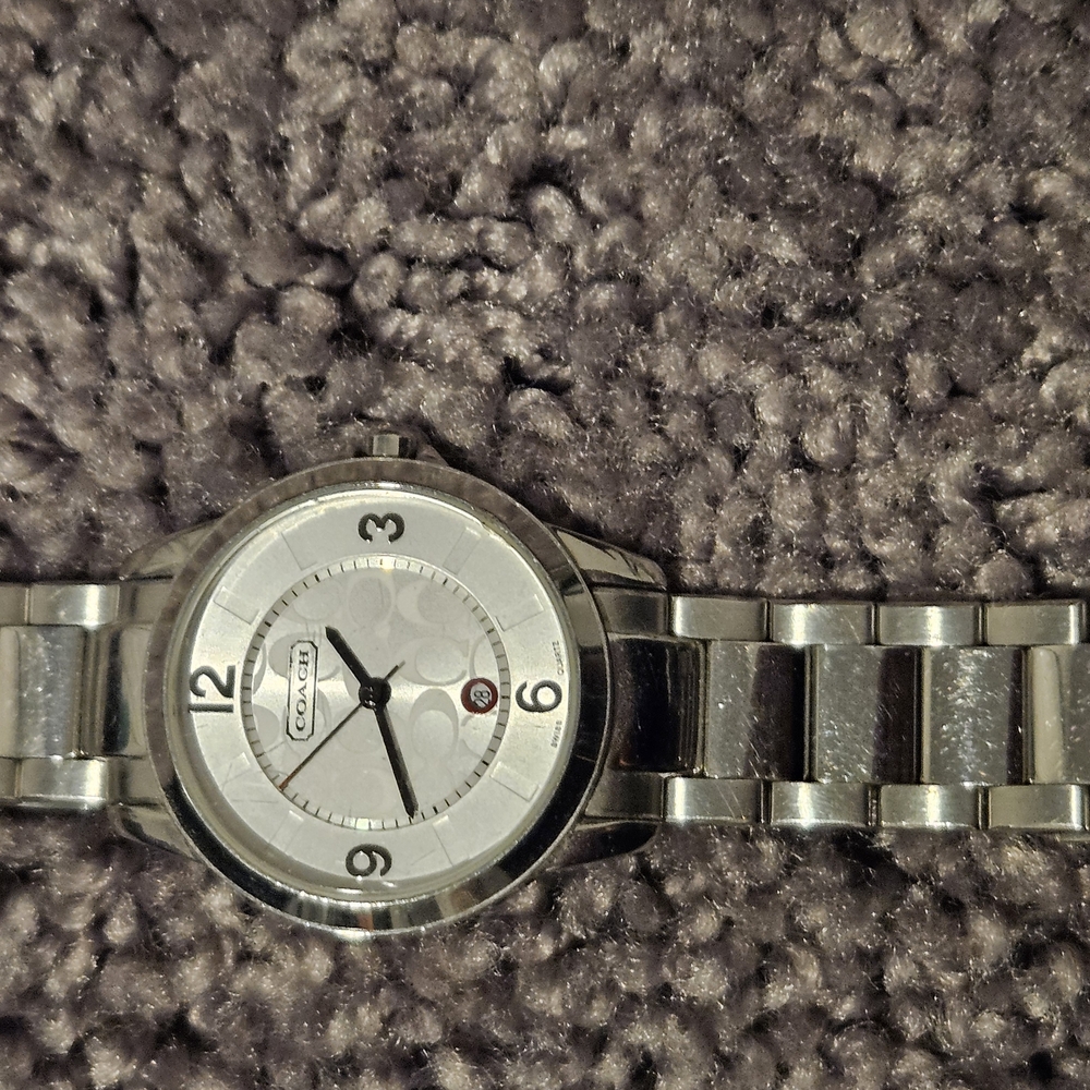 Coach Silver Watch